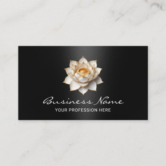 エレガントロータフラワーモダンブラックサロン&スパ 名刺 (正面)