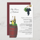 エレガントワイナリーヴィネヤ結婚ード 招待状 (正面/裏面)