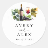 エレガントワイナリー先結婚式 ラウンドシール (正面)