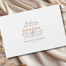 エレガントワイルドフラワー「愛する記憶の中で」葬儀 ゲストブック