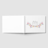 エレガントワイルドフラワー「愛する記憶の中で」葬儀 ゲストブック (全面)