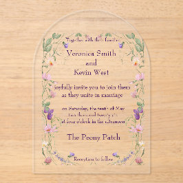 エレガントワ澄んル結婚アクリル アクリル招待状