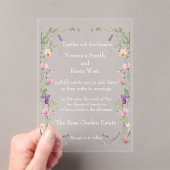 エレガントワ澄んル結婚アクリル アクリル招待状 (インサイチュ (ポータブル))