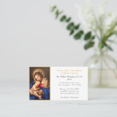 エレガントヴァージンクラシックメアリー&チャイルド金ゴールド教会 名刺 (スタンド正面)