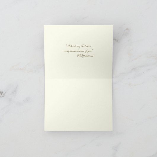 エレガントヴァージンメアリ宗教金ゴールドユリ シーズンカード (内部)