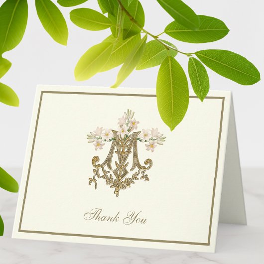 エレガントヴァージンメアリ宗教金ゴールドユリ シーズンカード