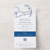 エレガントヴィシュメアビーチク結婚ラブ オールインワン招待状 (内側)