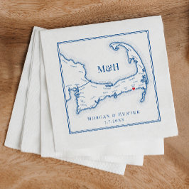 エレガントヴィシュメアビーチク結婚ラブ スタンダードカクテルナプキン