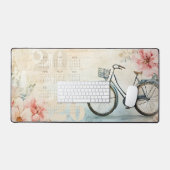 エレガントヴィンテージお洒落カレンダー2026 デスクマット (キーボード&マウス)