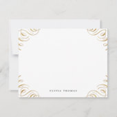 エレガントヴィンテージが盛りパーソナライズされたた文房具 ノートカード (正面)