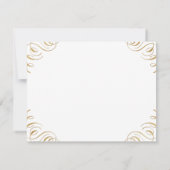 エレガントヴィンテージが盛りパーソナライズされたた文房具 ノートカード (裏面)