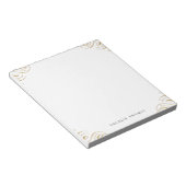 エレガントヴィンテージが盛んパーソナライズされたな文房具 ノートパッド (アングル)