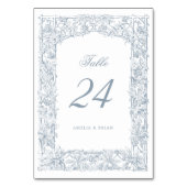 エレガントヴィンテージつる植物縁ど枠 テーブルナンバー (裏面)