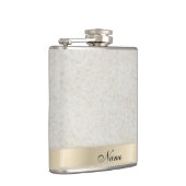 エレガントヴィンテージの優しいフローラのユーザー名 フラスク (右)