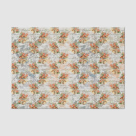 エレガントヴィンテージの花とキノコ 薄葉紙