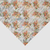 エレガントヴィンテージの花とキノコ 薄葉紙 (詳細)