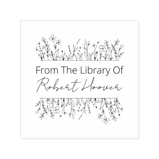 エレガントヴィンテージの花 セルフインキングスタンプ (デザイン)