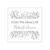 エレガントヴィンテージの花 ラバースタンプ (インプリント)