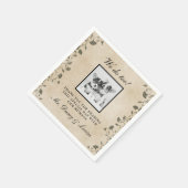 エレガントヴィンテージは犬のペットの子供の結婚こと スタンダードカクテルナプキン (角)