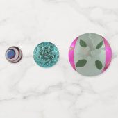 エレガントヴィンテージアンティークガラスクリスマスオーナメント コンフェッティ (裏面)