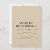 エレガントヴィンテージアールデコデザインサンドブラ結婚ック 招待状 (正面)