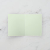 エレガントヴィンテージアールヌーボーフォレ結婚スト サンキューカード (内部)