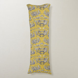 エレガントヴィンテージイエローレイクトイレデジュイ ボディピロー