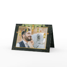 エレガントヴィンテージイスラームEid Mubarakフォトカード