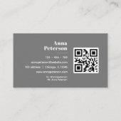 エレガントヴィンテージイモダンロハワイアンハイビスカス 名刺 (裏面)