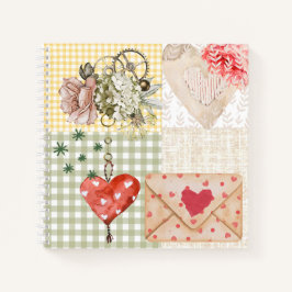 エレガントヴィンテージイラストスクラップブック ノートブック