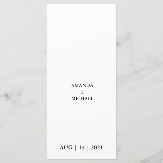 エレガントヴィンテージイラストレーション結婚ピーコック メニュー (裏面)