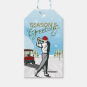 エレガントヴィンテージインスパイアグ・クリスマス ギフトタグ (正面)