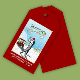 エレガントヴィンテージインスパイアグ・クリスマス ギフトタグ