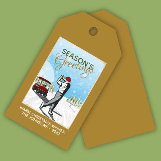 エレガントヴィンテージインスパイアグ・クリスマス ギフトタグ