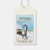 エレガントヴィンテージインスパイアグ・クリスマス ギフトタグ (正面)