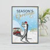 エレガントヴィンテージインスパイアグ・クリスマス シーズンカード (スタンド正面)