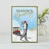 エレガントヴィンテージインスパイアグ・クリスマス シーズンカード (スタンド正面)