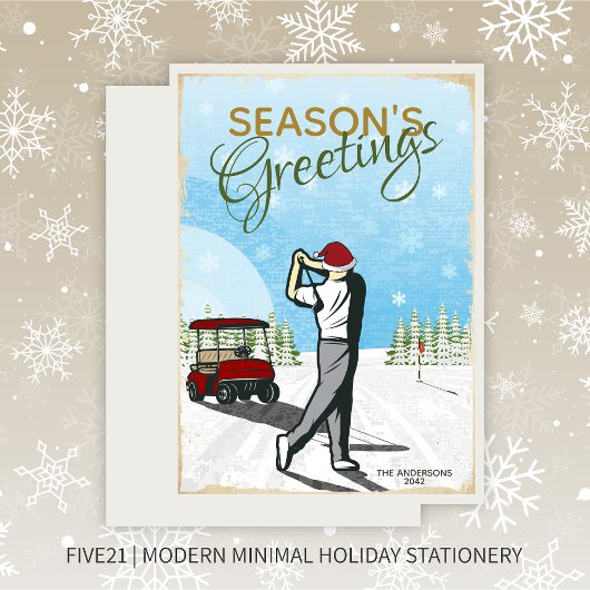 エレガントヴィンテージインスパイアグ・クリスマス シーズンカード