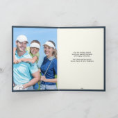 エレガントヴィンテージインスパイアゴルフフォトクリスマス シーズンカード (内部)