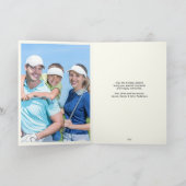 エレガントヴィンテージインスパイアゴルフフォトクリスマス シーズンカード (内部)