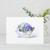 エレガントヴィンテージイースター忘れパープル シーズンカード (スタンド正面)