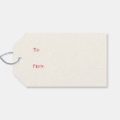 エレガントヴィンテージウィンターフローラホリデー ギフトタグ (裏面横)