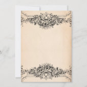 エレガントヴィンテージオーナメントブライダルシャワー 招待状 (裏面)