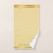 エレガントヴィンテージカスタマイズの色と文字 バスタオルセット (ハンドタオル)