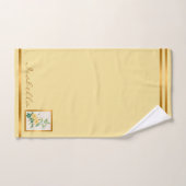 エレガントヴィンテージカスタマイズの色と文字 バスタオルセット (ハンドタオル)