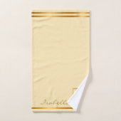 エレガントヴィンテージカスタマイズの色と文字 バスタオルセット (ハンドタオル)