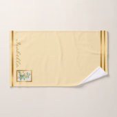 エレガントヴィンテージカスタマイズの色と文字 バスタオルセット (ハンドタオル)