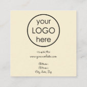 エレガントヴィンテージカスタムアンティーク店 スクエア名刺 (裏面)