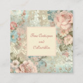 エレガントヴィンテージカスタムアンティーク店 スクエア名刺 (正面)