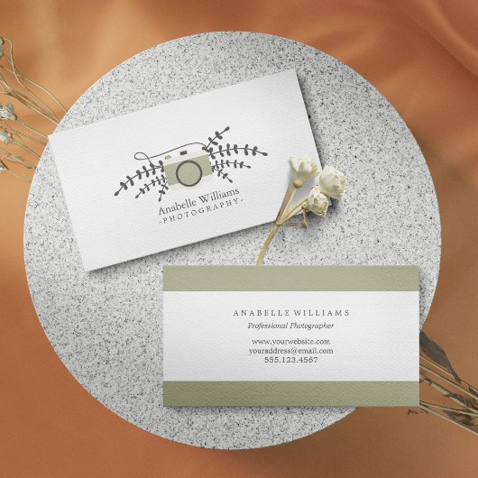 エレガントヴィンテージカメラ 名刺